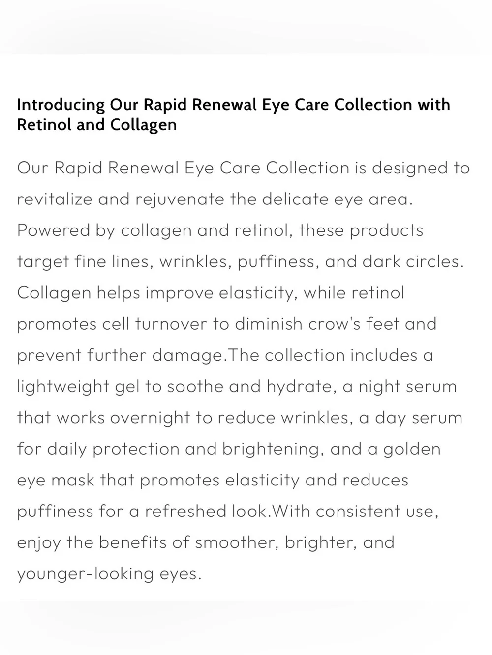 New Predire Paris Eye Care Intensive Rescue Dual Treatment — Blue